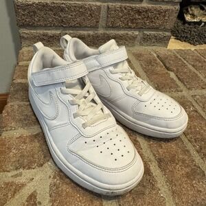 Nike Kids Court Borough Low Recraft DV5457-106 White Sneaker Shoes Size 2Y #285